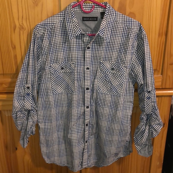 DKNY Men’s Button Up - Picture 1 of 5